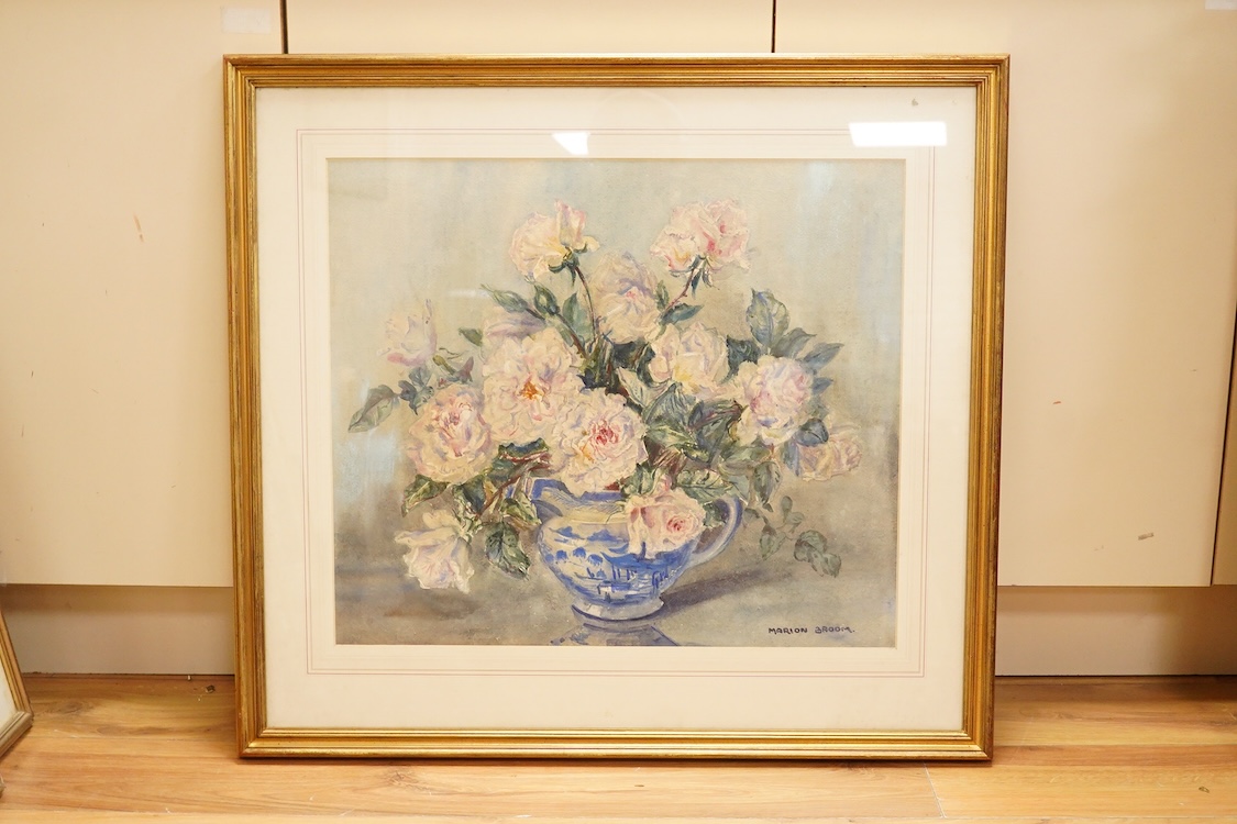 Marion L. Broom (1878-1962), Floral still life, signed lower right, watercolour, 50 x 58cm